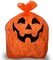 Pumpkin Leaf Bags Decorations - Jack O Lantern Outdoor Yard Fall Lawn and Leaves Pumpkins Decorating Bag with Ties - 3 Sizes